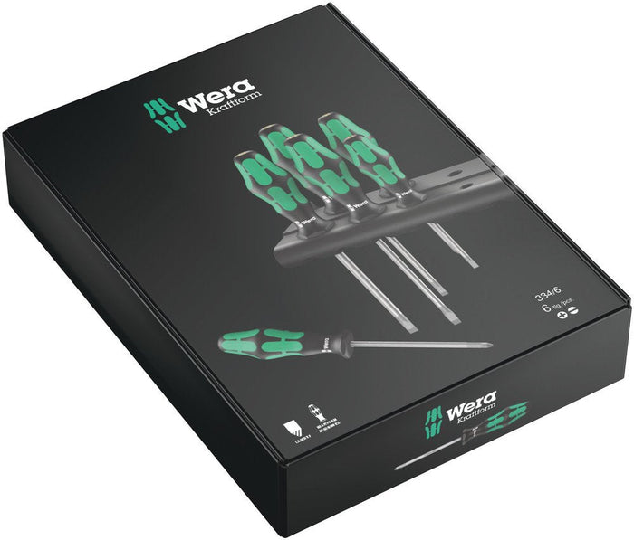 Wera Kraftform Plus SL/PH Screwdriver Set + Rack 6 Pce 105650