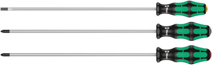 Wera Plus Kraftform Plus Screwdriver Set 300mm Long Blades 3 Pce 347735