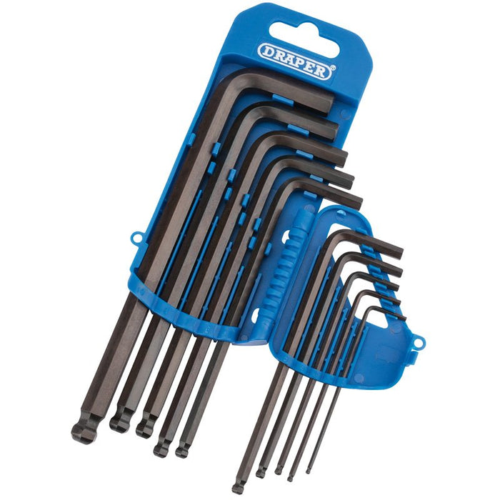 Draper Tools Metric Hexagon and Ball End Hexagon Key Set (10 Piece)