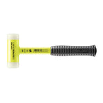 Halder Soft-Face Mallet Non-Rebound Break-Proof Steel Tube Handle Yellow Coated Ø 40mm Nylon