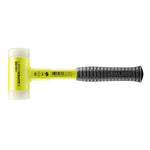 Halder Soft-Face Mallet Non-Rebound Break-Proof Steel Tube Handle Yellow Coated Ø 50mm Nylon