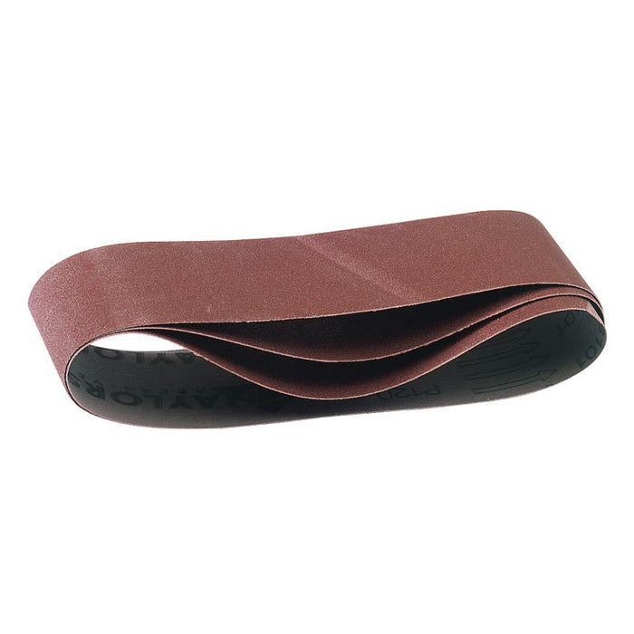 Draper Tools 533 x 75mm 60Grit Aluminium Oxide Sanding Belts Pack of 3