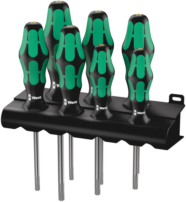 Wera 367/7 Kraftform Plus Torx HF Screwdriver Set & Rack 7 Pce 223161