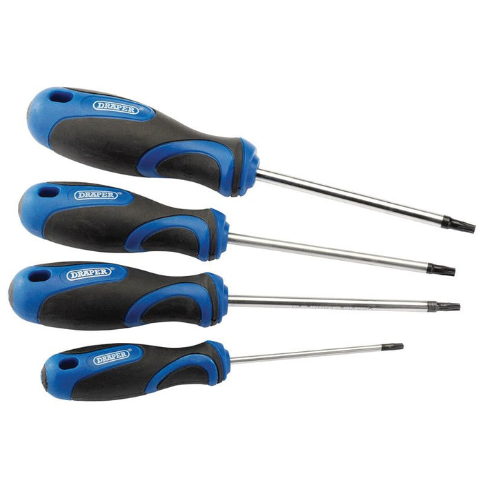 Draper Tools Soft Grip Draper TX-STAR® Screwdriver Set (4 Piece)