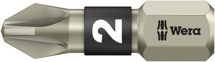 Wera 3855/1 Stainless Pozi Torsion Bit PZ 2x25mm 071021