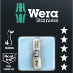 Wera 3855/1 Torsion Pozi Bit Stainless PZ 1x25mm 073613