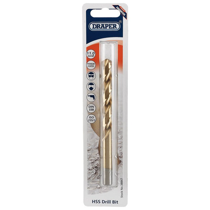 Draper Tools 11.0mm HSS Titanium Drill Bit
