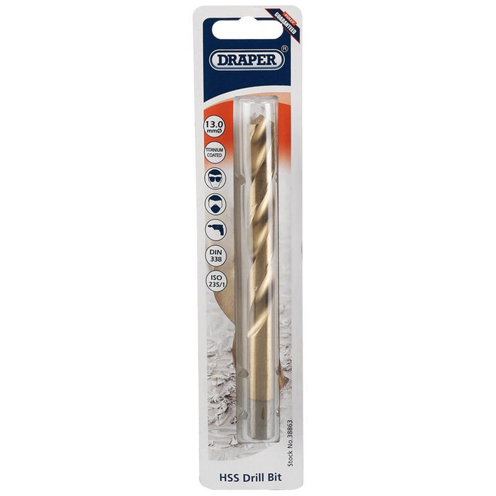 Draper Tools 13.0mm HSS Titanium Drill Bit
