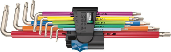 Wera 3967/9 Multicolour Torx Stainless L-Key Set With Holding Function 9 Pce 022689