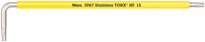 Wera 3967 TorxÂ® L-Key Multicolour With Holding Function Long TX15x123mm 022683