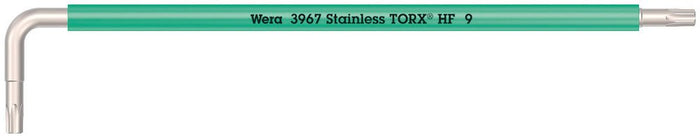 Wera 3967 TorxÂ® L-Key Multicolour With Holding Function Long TX9x101mm 022681