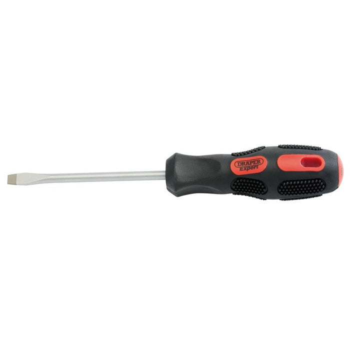 Draper Tools Expert 6mm x 100mm Plain Slot Flared Tip Screwdriver