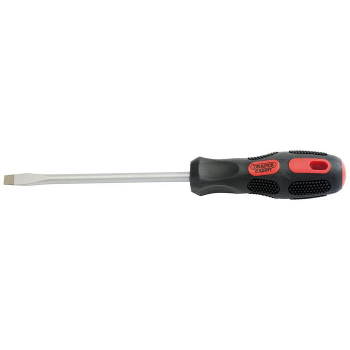 Draper Tools Expert 8mm x 150mm Plain Slot Flared Tip Screwdriver