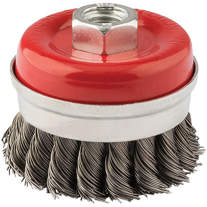 Draper Tools 60mm x M14 Twist Knot Wire Cup Brush