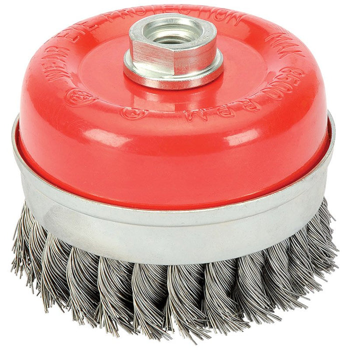 Draper Tools 80mm x M14 Twist Knot Wire Cup Brush