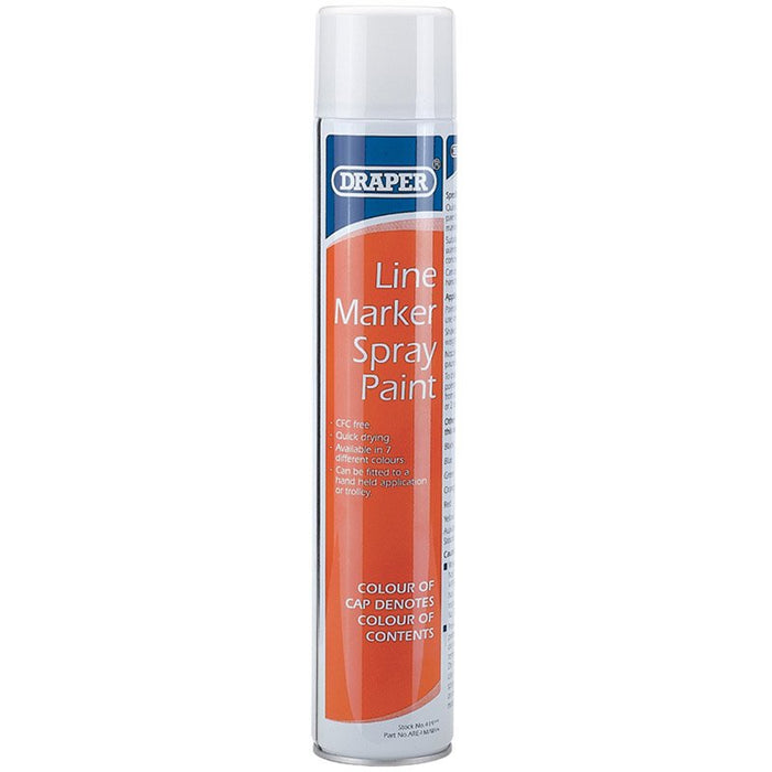 Draper Tools 750ml White Line Marker Spray Paint