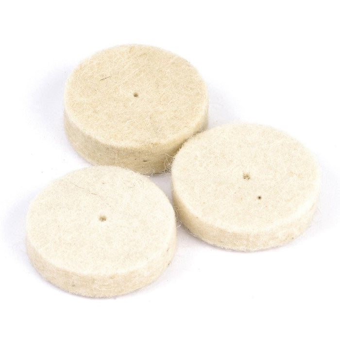 Draper Tools Bag of 3 24mm x 6mm Felt Polishing Wheels for 95W Multi Tool Kit