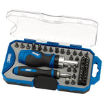 Draper Tools Ratchet Screwdriver and Bit Set (42 Piece)