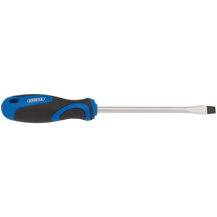 Draper Tools 8.0 x 150mm Plain Slot Screwdriver with Soft Grip Handles