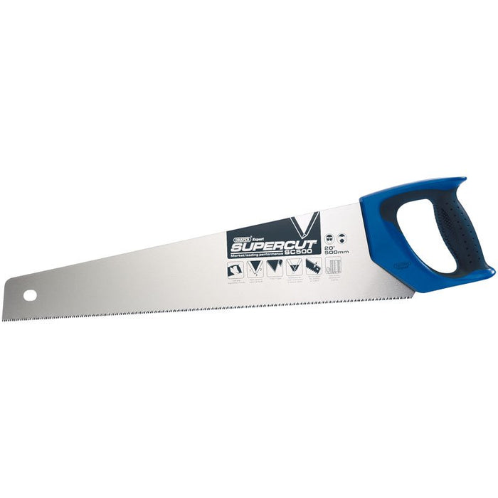 Draper Tools Supercut® 500mm/20 Soft Grip Hardpoint Handsaw - 11tpi/12ppi