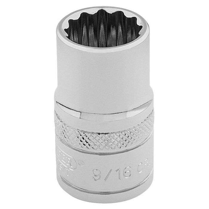 Draper Tools 3/8 Square Drive Hi-Torq® 12 Point Socket (9/16)
