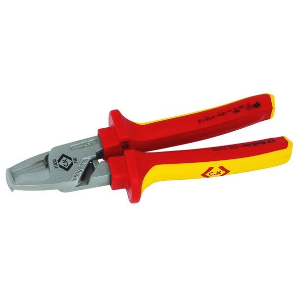 CK Tools 431030 RedLine VDE Insulated HD Cable Cutters, 7-Inch OAL