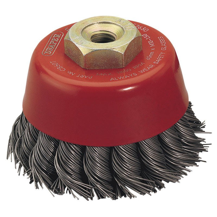 Draper Tools Expert 60mm x M10 Twist Knot Wire Cup Brush