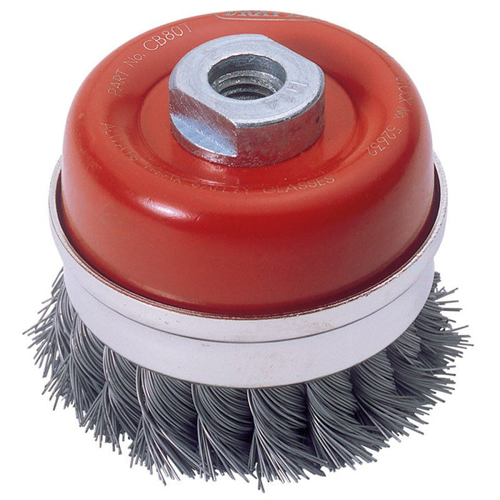 Draper Tools Expert 80mm x M14 Twist Knot Wire Cup Brush