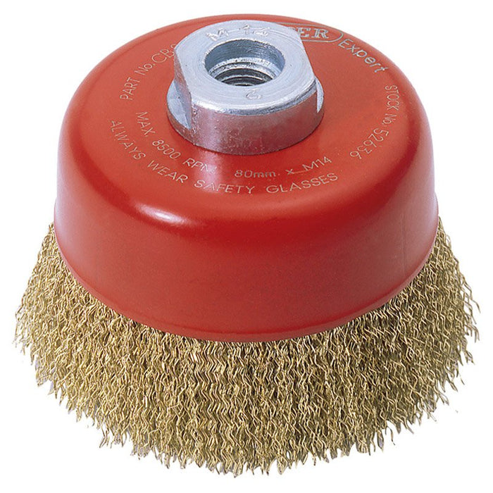 Draper Tools Expert 80mm x M14 Crimped Wire Cup Brush