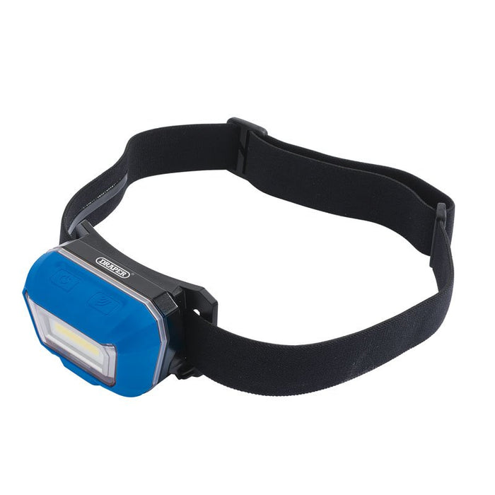 Draper Tools Rechargeable COB LED Head Lamp (3W)
