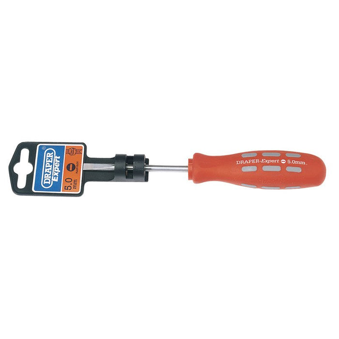 Draper Tools 5mm x 75mm Plain Slot Parallel Tip Mechanics Screwdriver
