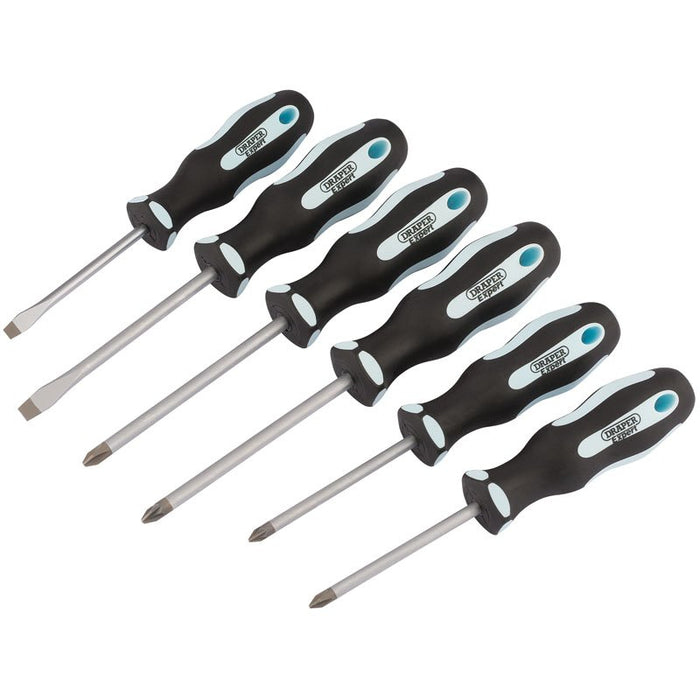 Draper Tools Soft Grip Screwdriver Set (6 Piece)