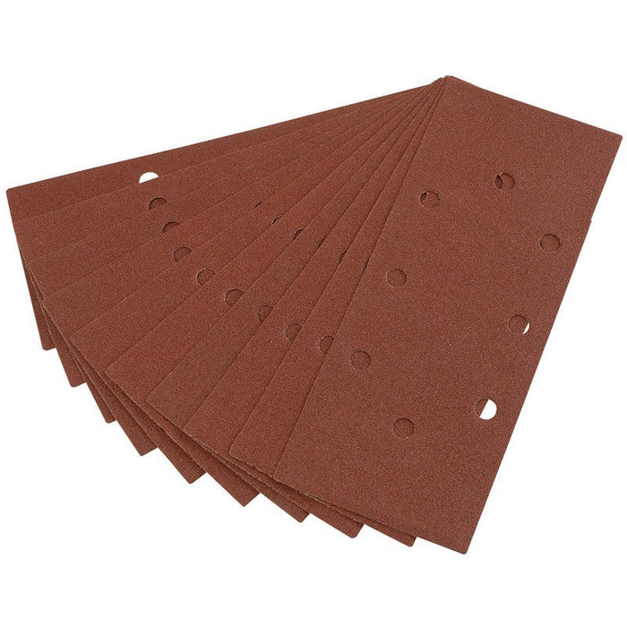Draper Tools Ten 232 x 92mm 100 Grit Aluminium Oxide Sanding Sheets for 63128 Random Orbit Sander