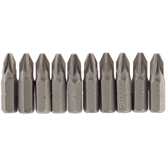 Draper Tools No.2 1/4 Hex. PZ Type Insert Bit 25mm Long x 10