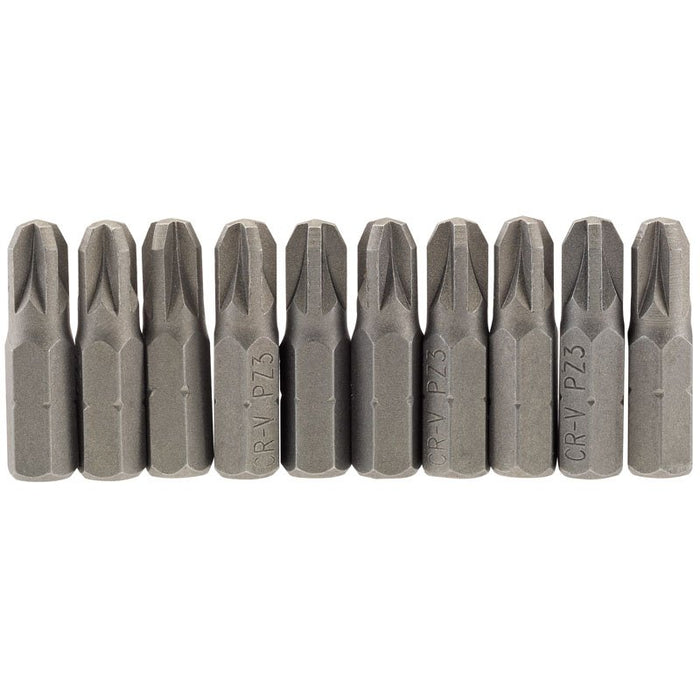Draper Tools No.3 1/4 Hex. PZ Type Insert Bit 25mm Long x 10