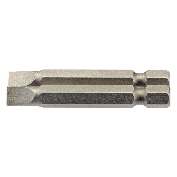 Draper Tools 6mm 1/4 Hex. Plain Slot Insert Bit 50mm Long x 2