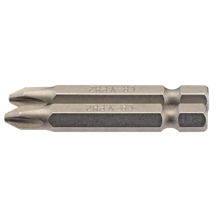 Draper Tools No.2 1/4 Hex. Cross Slot Insert Bit 50mm Long x 2
