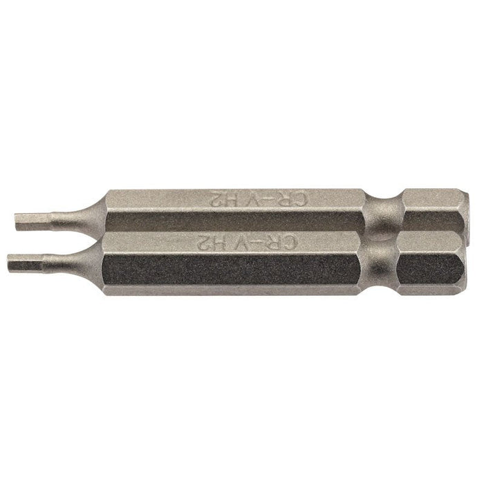 Draper Tools 2mm 1/4 Hex. Hexagonal Insert Bit 50mm Long x 2