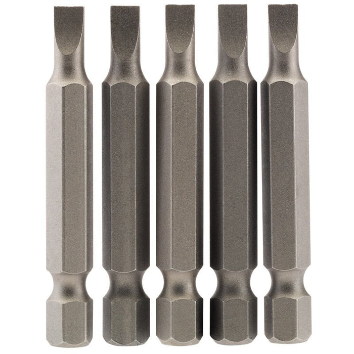 Draper Tools 4.5mm 1/4 Hex. Plain Slot Insert Bit 50mm Long x 5