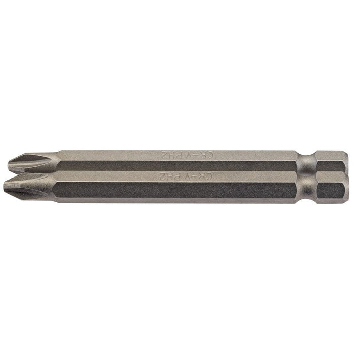 Draper Tools No.2 1/4 Hex. Cross Slot Insert Bit 75mm Long x 2
