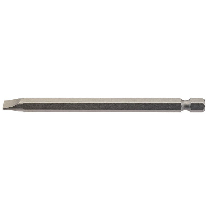 Draper Tools 6.5mm 1/4 Hex. Plain Slot Insert Bit 100mm Long x 1