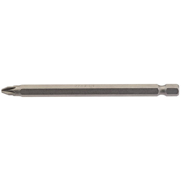Draper Tools No.2 1/4 Hex. PZ Type Insert Bit 100mm Long x 1