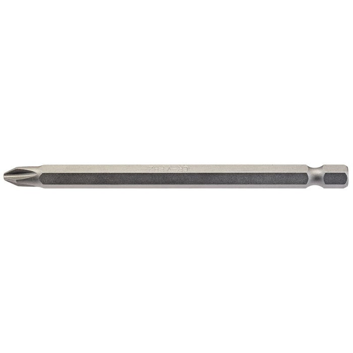 Draper Tools No.2 1/4 Hex. Cross Slot Insert Bit 100mm Long x 1