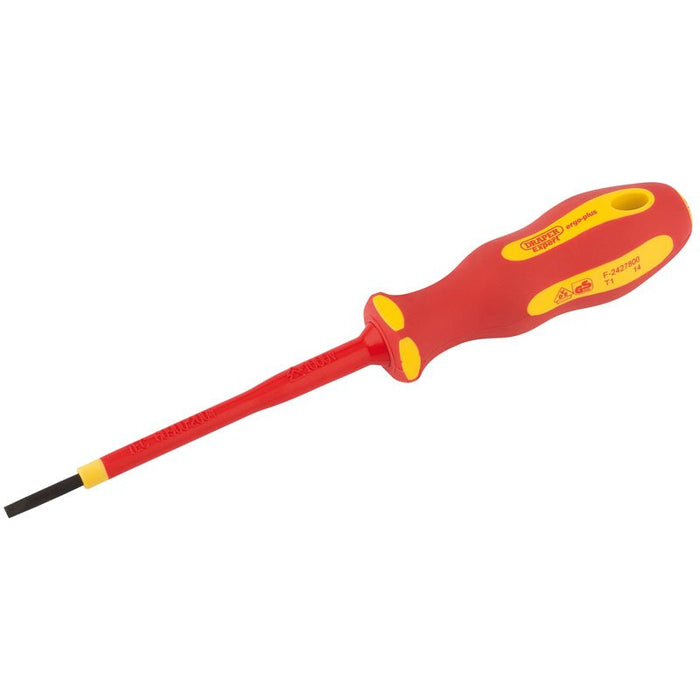 Draper Tools Ergo Plus® VDE 2.5mm x 75 mm Plain Slot Screwdriver