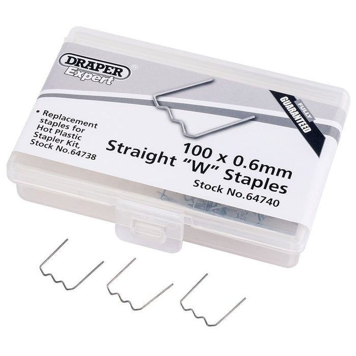 0.6mm Straight W Staples (50)