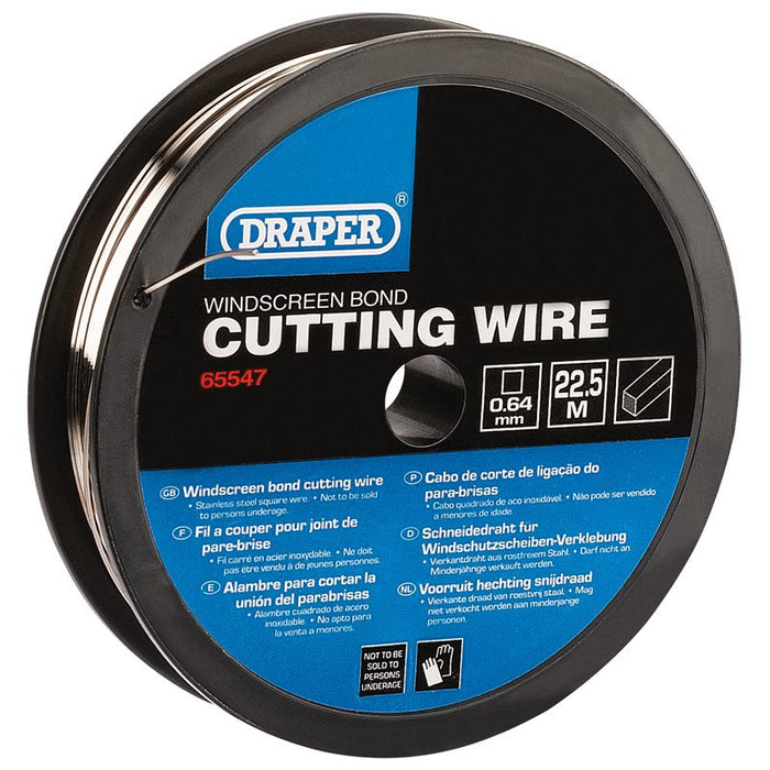 Draper Tools 22.5M Stainless Steel Square Wire for Wire Feeder/Starter - 0.5/0.6mm