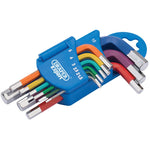 Draper Tools Metric Coloured Short Arm Hexagon Key Set (9 Piece)