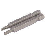 Draper Tools T10 1/4 Hex. Draper TX-STAR® Insert Bit 25mm Long x 2