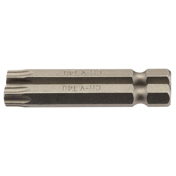 Draper Tools T40 1/4 Hex. Draper TX-STAR® Insert Bit 50mm Long x 2