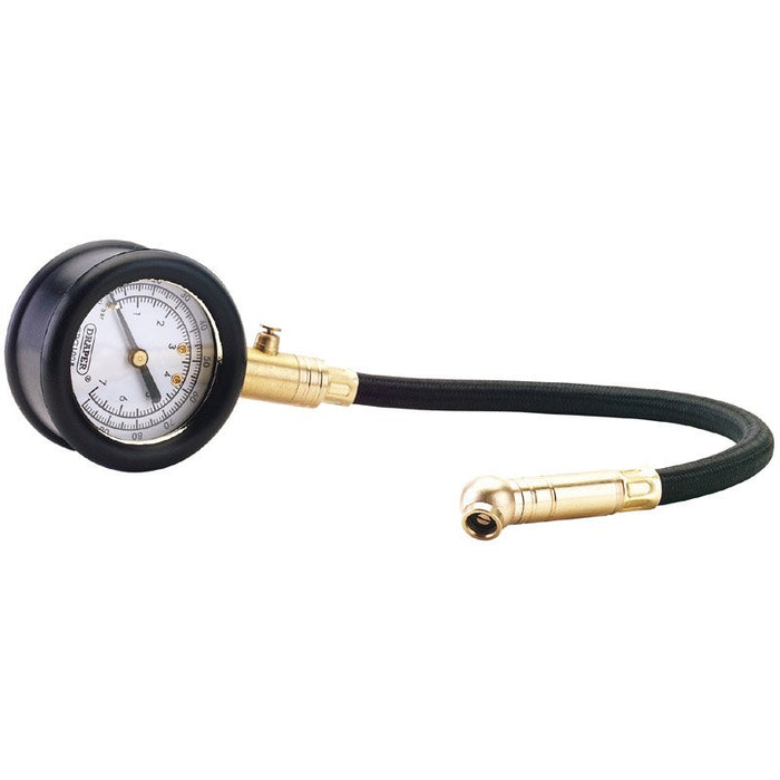 Draper Tools Tyre Pressure Gauge with Flexible Hose